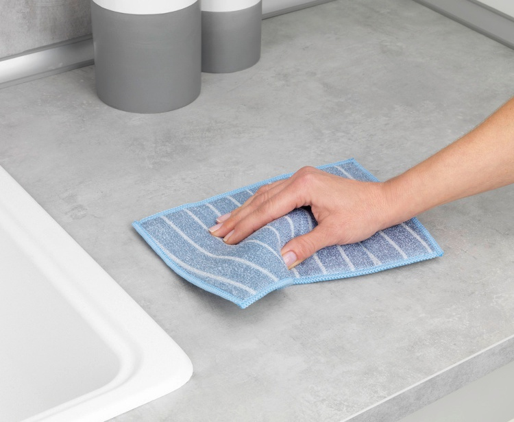 Sponges, cleaning using only water, Set of 2, REINIGUNGSSCHWAMM, 23 x 17 cm, Grey / Blue in the group Storage / Cleaning and waste sorting / Cloths and brushes at SmartaSaker.se (42908)