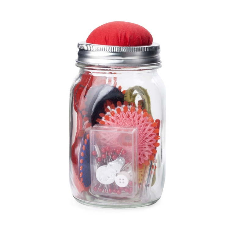 MASON JAR SEWING KIT, Kikkerland in the group Storage / Bedroom storage / Jewelry storage at SmartaSaker.se (42912)