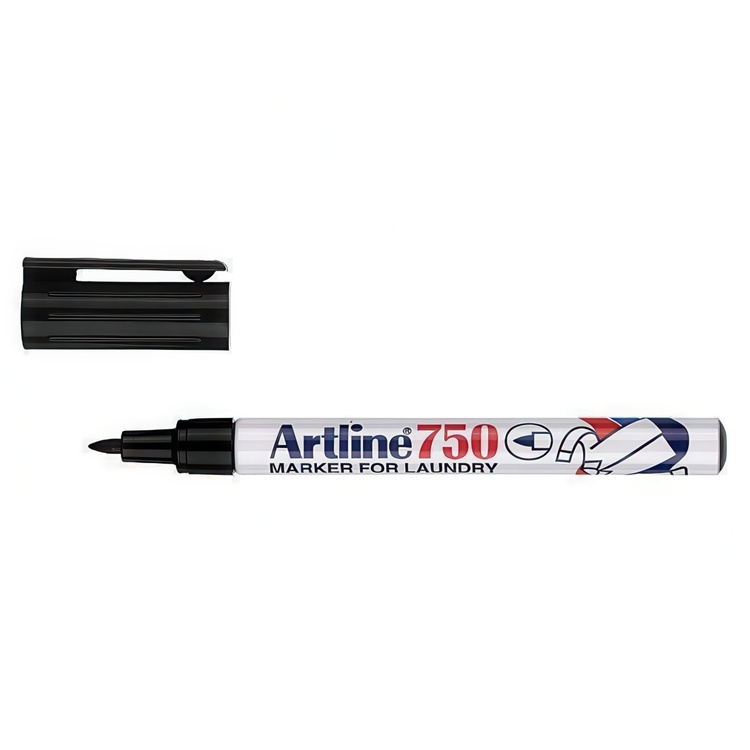 Textile Marker Pen, ARTLINE LAUNDRY MARKER, 0,7 mm, Black Marker in the group Storage / Office supplies at SmartaSaker.se (42952)