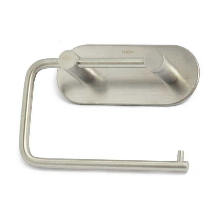 Toilet Paper Holder, Self-adhesive, HABO PLAIN, Stainless Steel in the group Storage / Bathroom storage at SmartaSaker.se (42963)