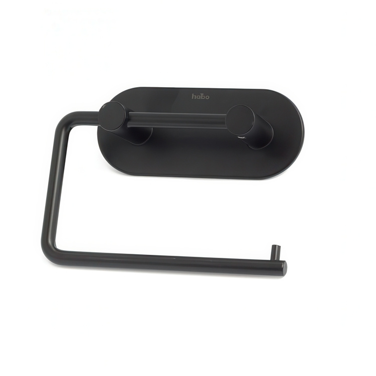Self-adhesive toilet paper holder, HABO PLAIN, Black in the group Storage / Bathroom storage at SmartaSaker.se (42964)
