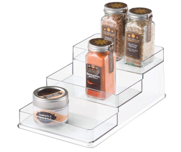Rack, 3-Tiered, STADIUM SLIM, 26 x 16 x H 10 cm, Transparent in the group Storage / Kitchen storage / Kitchen cabinet organizers at SmartaSaker.se (42999)