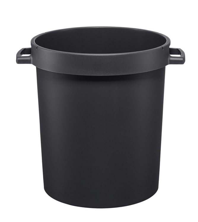 Bin with Handles, 45 L, WATER BARREL, 42 x 51 x H 46 cm, Black in the group Storage / Storage room and garage / Baskets and buckets at SmartaSaker.se (43026)