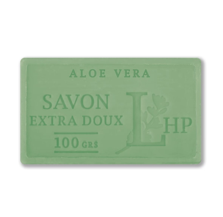 Soap with Aloe Vera, 100 g, SAVON DE MARSEILLE ALOE VERA, 8,5 x 5 x H 2,5 cm, Green in the group at SmartaSaker.se (43028)
