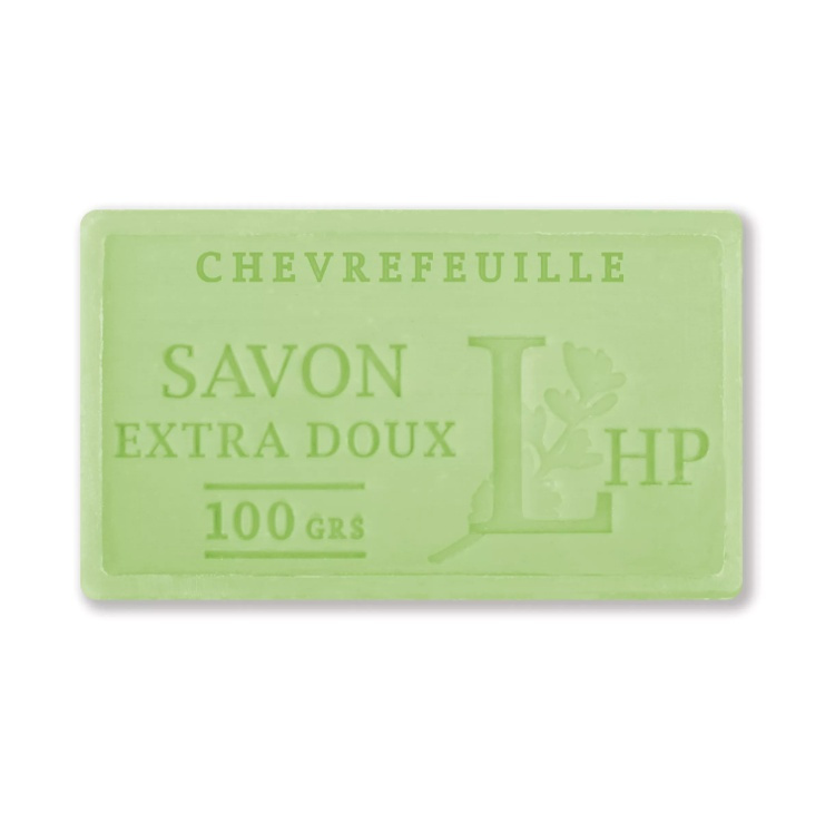 Soap with Honeysuckle, 100 g, SAVON DE MARSEILLE CHÈVREFEUILLE, 8,5 x 5 x H 2,5 cm, Light Green in the group at SmartaSaker.se (43034)
