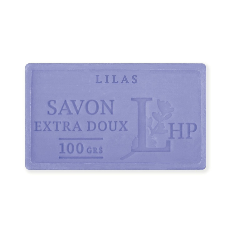 Soap with scent of Lily, 100 g, SAVON DE MARSEILLE LILAS, 8,5 x 5 x H 2,5 cm, Purple in the group at SmartaSaker.se (43035)
