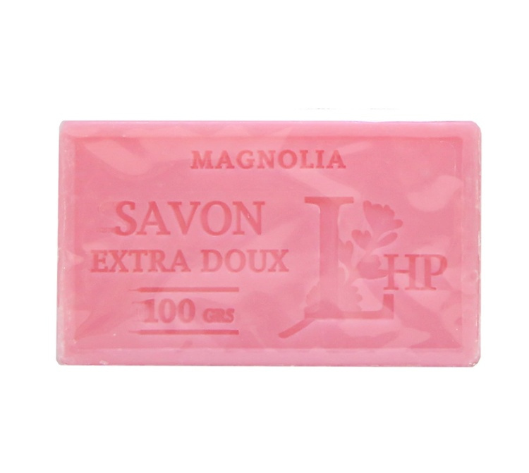 Soap with Magnolia scent, 100 g, SAVON DE MARSEILLE MAGNOLIA 8,5 x 5 x H 2,5 cm, Pink in the group Storage at SmartaSaker.se (43037)