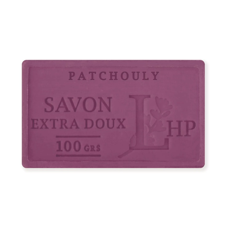Soap with Patchouly scent, 100 g, SAVON DE MARSEILLE PATCHOULY, 8,5 x 5 x H 2,5 cm, Burgundy in the group Storage at SmartaSaker.se (43039)