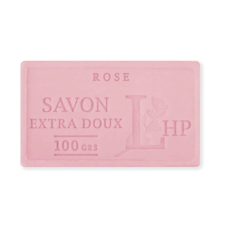 Soap with Rose scent, 100 g, SAVON DE MARSEILLE, 8,5 x 5 x H 2,5 cm, Soft Pink in the group at SmartaSaker.se (43040)