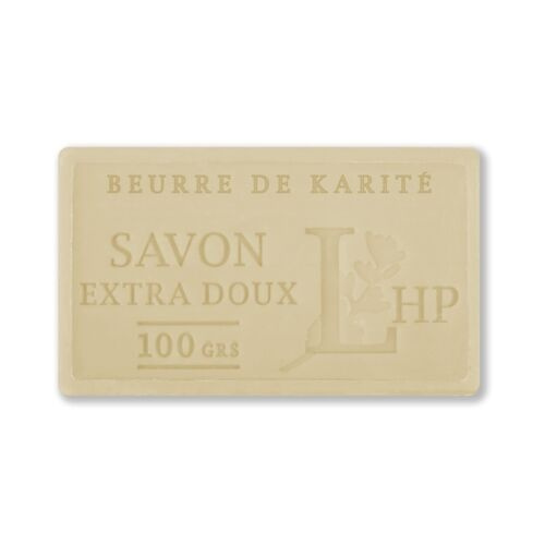 Soap with Shea Butter scent, 100 g, SAVON DE MARSEILLE KARITÉ, 8,5 x 5 x H 2,5 cm, Beige in the group at SmartaSaker.se (43041)