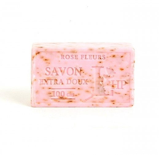 Soap with Rose Flowers, 100 g, SAVON DE MARSEILLE ROSE FLEURS, 8,5 x 5 x H 2,5 cm, Soft Pink in the group at SmartaSaker.se (43054)
