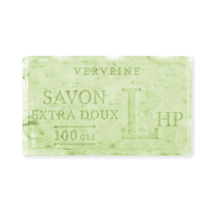 Soap with Verbena Leaves, 100 g, SAVON DE MARSEILLE VERVEINE FEUILLES, 8,5 x 5 x H 2,5 cm, Light Green in the group at SmartaSaker.se (43057)