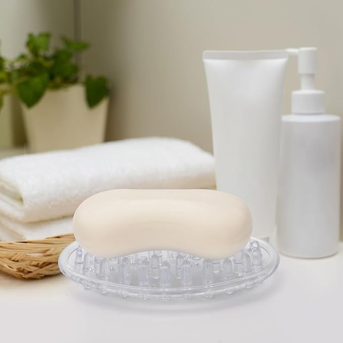Soap tray, Self Draining, SOAP SAVER, Clear in the group Storage / Bathroom storage at SmartaSaker.se (43061)