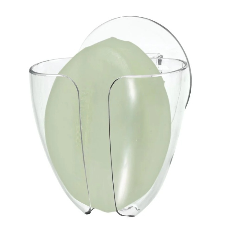 Soap tray with suction cup, SOAP HOLSTER, Clear in the group Storage / Bathroom storage at SmartaSaker.se (43068)