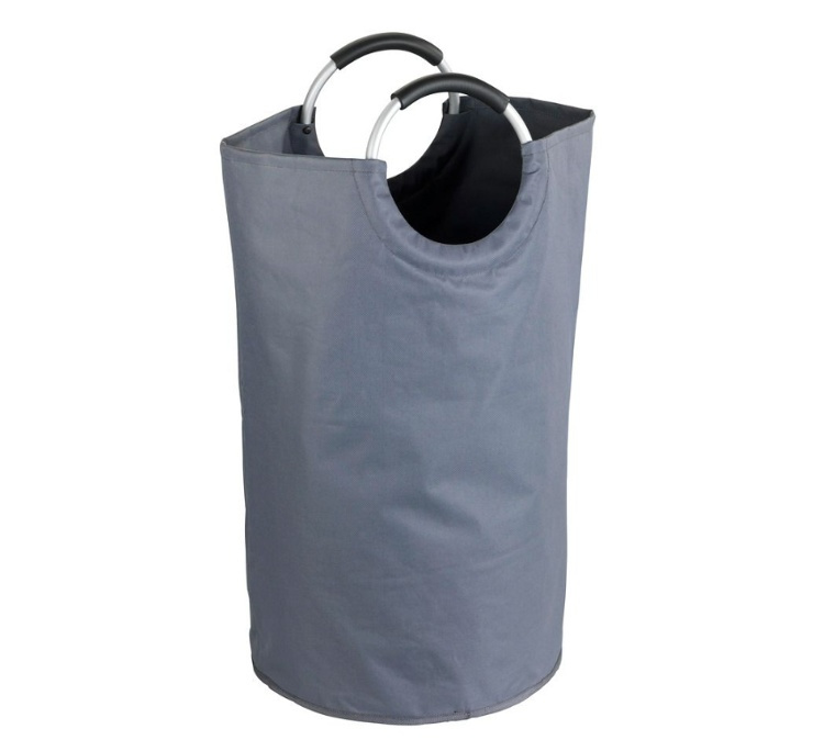 Laundry basket / Bag, 69 L, JUMBO, Ø 38 x H 72 cm, Anthracite in the group Storage / Laundry and care / Laundry baskets at SmartaSaker.se (43082)