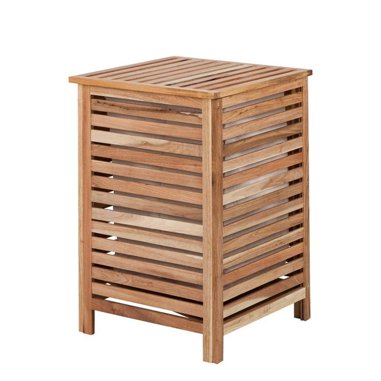 Laundry Basket in walnut, 57 L, NORWAY, 45 x 45 x H 65 cm, Brown in the group Storage / Laundry and care / Laundry baskets at SmartaSaker.se (43092)
