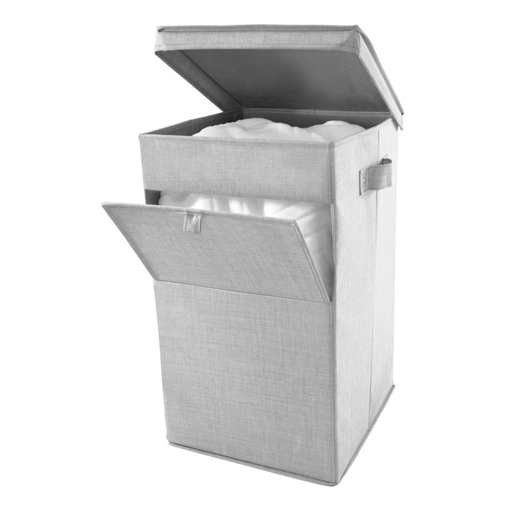 Laundry basket, collapsible, CODI HAMPER, 32 x 36 x H 60 cm, Grey in the group Storage / Laundry and care / Laundry baskets at SmartaSaker.se (43098)