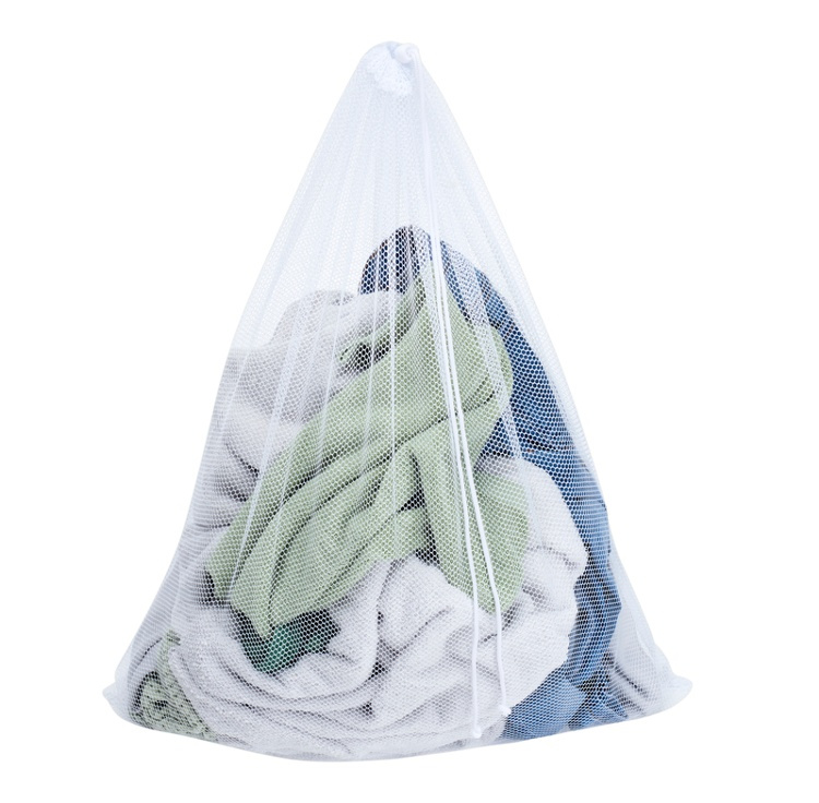 Laundry bag net, 53 L, LARGE MESH BAG, 64 x H 74 cm, White in the group Storage / Laundry and care / Laundry bags at SmartaSaker.se (43139)