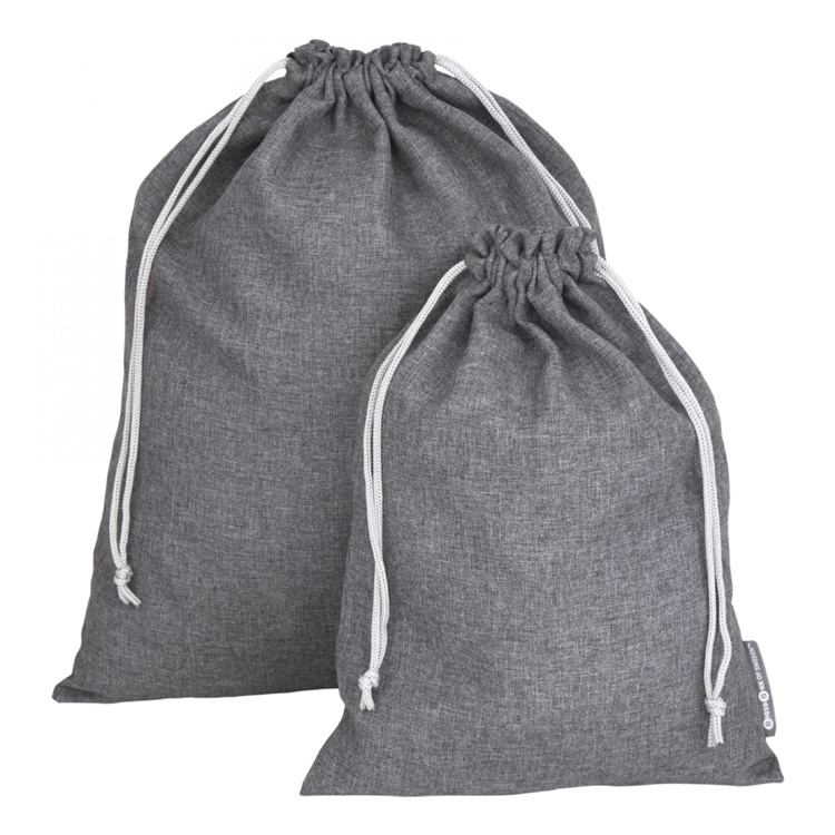 Travel Laundry bags, Set of 2, BIGSO, Small + Large bag, Dark Grey in the group Storage / Travel storage / Packing cubes at SmartaSaker.se (43143)