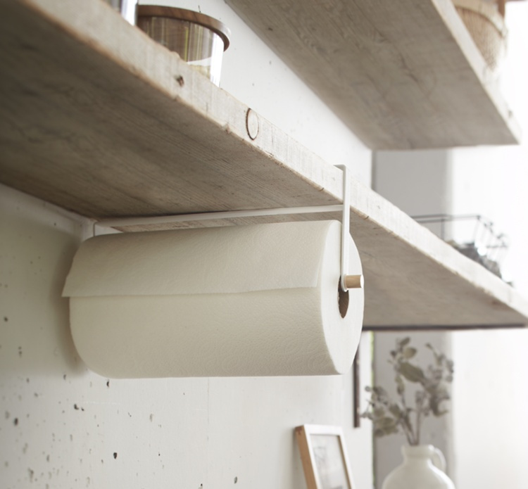 Under shelf paper towel holder, TOSCA, Yamazaki, White in the group Storage / Kitchen storage / Kitchen cabinet organizers / Under sink storage at SmartaSaker.se (43149)