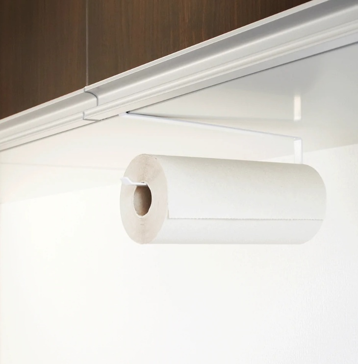 Under shelf holder for kitchen towels, TOWER PAPER TOWEL, Yamazaki, White in the group Storage / Kitchen storage / Kitchen cabinet organizers / Under sink storage at SmartaSaker.se (43151)