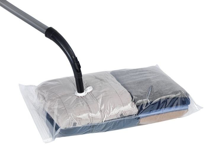 Vacuum bags Flat, Set of 2, WENKO BAG, Large, 90 x 55 cm, Clear in the group Storage / Wardrobe storage / Vacuum storage / Compact vacuum bags at SmartaSaker.se (43178)