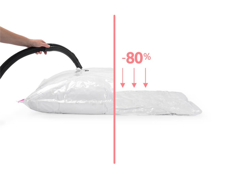 Vacuum bags, Flat, Large, LARGE ASPISPACE, 100 x 80 cm, Clear in the group Storage / Wardrobe storage / Vacuum storage / Compact vacuum bags at SmartaSaker.se (43179)