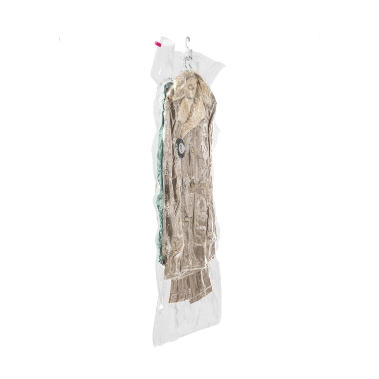 Vacuum bag with hanger, ESPACE LONG, 70 x 145 cm, Transparent in the group Storage / Wardrobe storage / Vacuum storage / Hanging vacuum bags at SmartaSaker.se (43187)