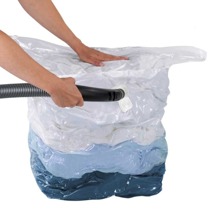 Vacuum bag, CUBE LARGE, 70 x 35 x H 100 cm, Clear in the group Storage / Wardrobe storage / Vacuum storage / Manual vacuum bags at SmartaSaker.se (43198)