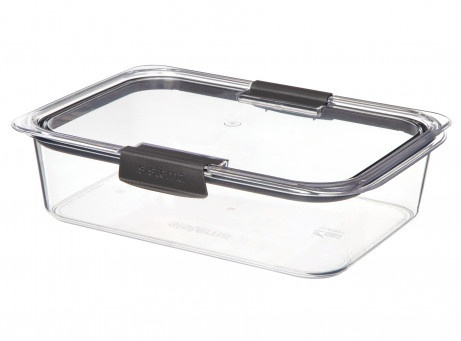 Waterproof lunch box, 2000ml, BRILLIANCE LARGE, 28 x 19 x H 7 cm, Sistema, Clear / Black in the group Storage / Kitchen storage / Food containers / Sistema food containers at SmartaSaker.se (43208)