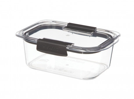 Leakproof food storage, 920 ml, BRILLIANCE MEDIUM, Sistema, Clear / Black in the group Storage / Kitchen storage / Food containers / Sistema food containers at SmartaSaker.se (43210)