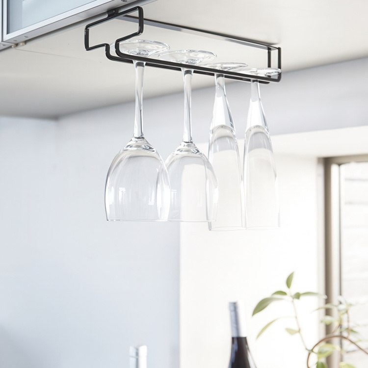 Under Cupboard Rack, TOWER WINE GLASS HANGER, Yamazaki in the group Storage / Kitchen storage / Kitchen cabinet organizers / Under sink storage at SmartaSaker.se (43221)