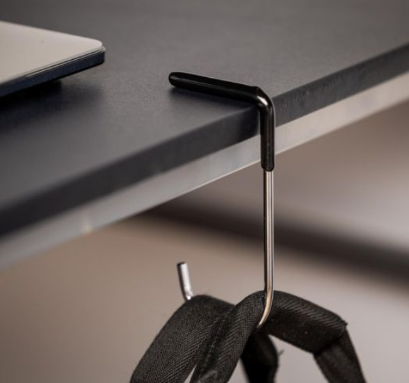 Bag Holder for Tables, MAWA TISCHEN TASCHENHALTER, 6 x H 13 cm Silver / Black in the group Storage / Wardrobe storage / Bag storage at SmartaSaker.se (43248)