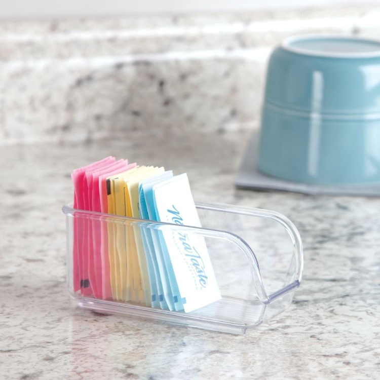 Sugar Sachet Holde, LINUS MINI ORGANIZER, 11,4 x 5,7 x H 5,1 cm, Transparent in the group Storage / Kitchen storage / Kitchen cabinet organizers at SmartaSaker.se (43260)