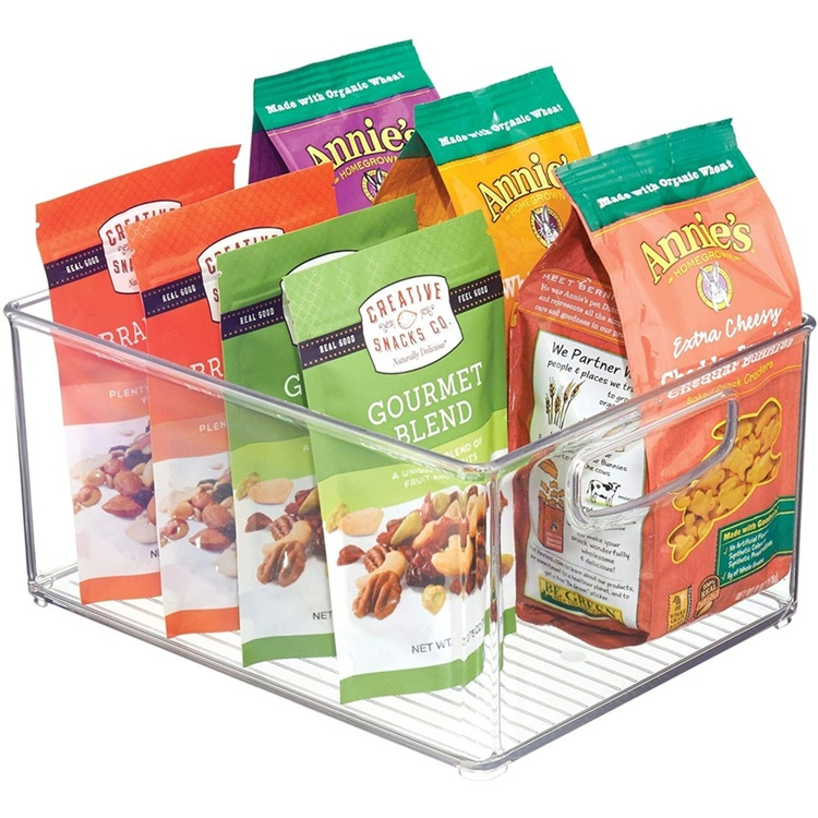 Storage box, High, Short, LINUS CABINET BIN, 20,3 x 25,4 x H12,7 cm, Transparent in the group Storage / Storage boxes at SmartaSaker.se (43265)