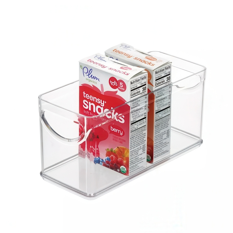 Storage Box in clear plastic, RPET CABINET BIN, 25,4 x 10,8 x H 12,7 cm, Transparent in the group Storage / Kitchen storage / Storage jars at SmartaSaker.se (43266)