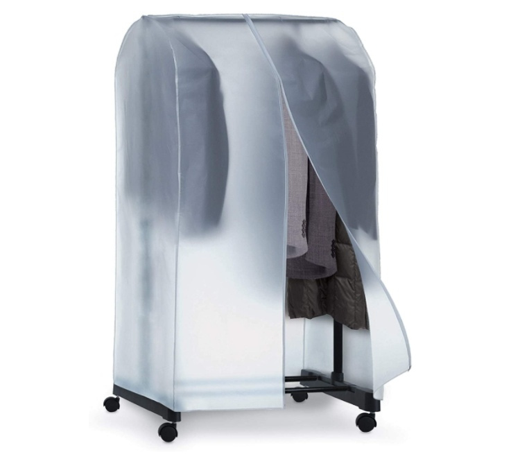 Clothes Rack Cover, LIVING, 95 x 50 x H 160, Transparent in the group Storage / Bedroom storage / Clothes racks at SmartaSaker.se (43268)