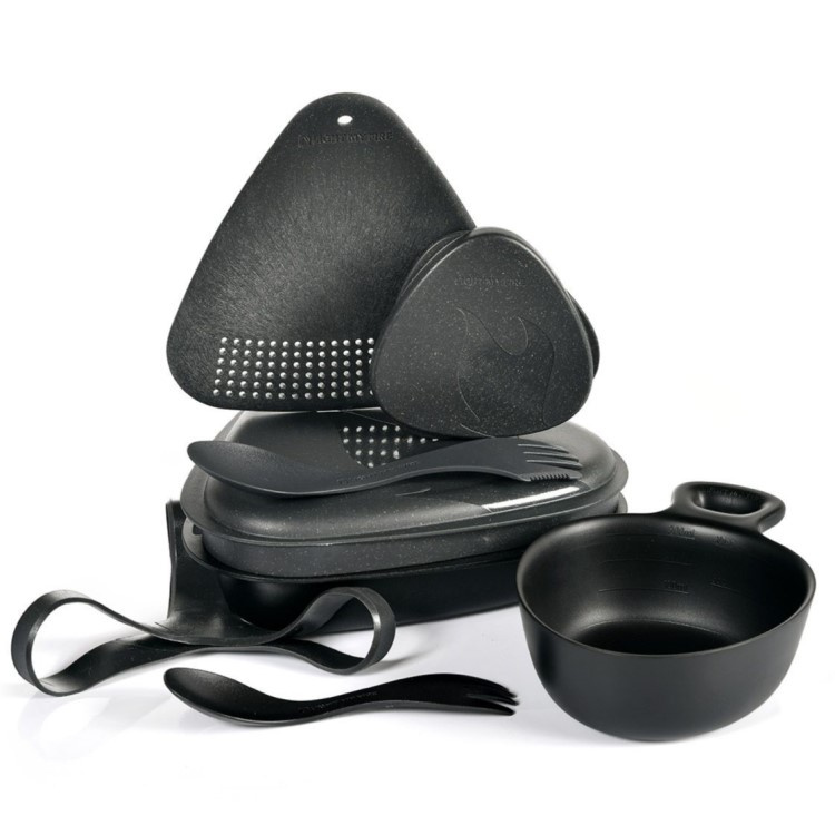 Meal set 8 pieces, Black in the group Leisure / Outdoor life / Outdoor Equipment at SmartaSaker.se (lima-488735)