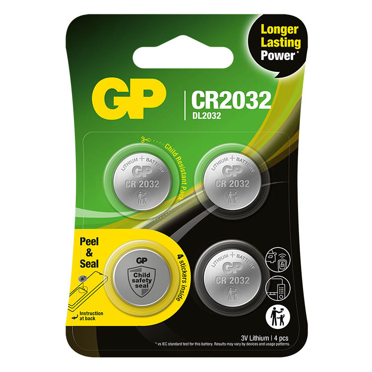 CR2032 Battery, 4-pack in the group / Batteries at SmartaSaker.se (lima-507354)