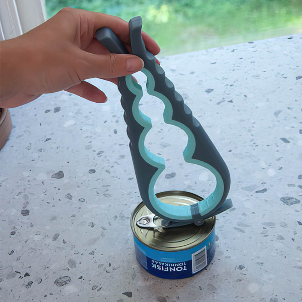 Multi-opener with screw top - Open glass jar lids lock