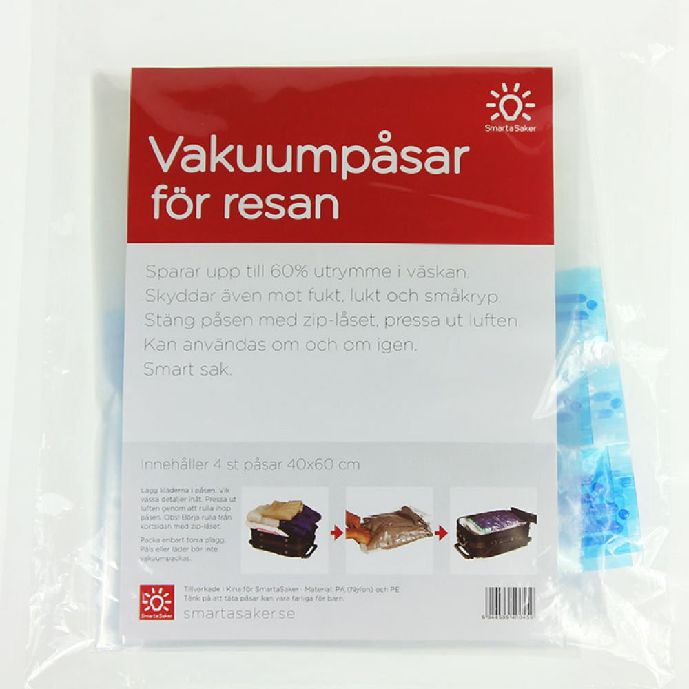 Vacuum bags 4-pack in the group Leisure / Travelling at SmartaSaker.se (10631)