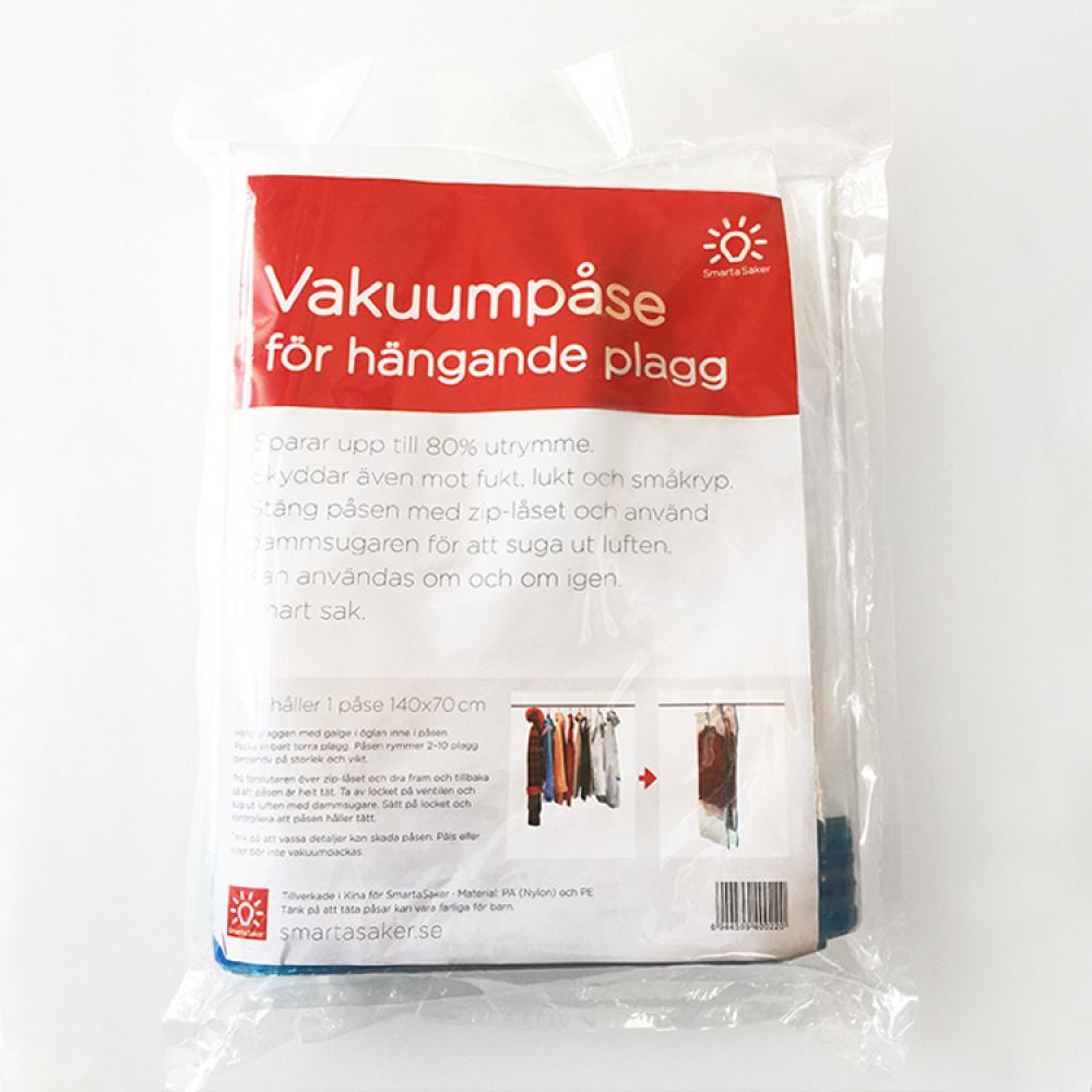 Vacuum bag for hanging garments in the group House & Home / Sort & store / Vacuum bags at SmartaSaker.se (10717)