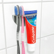 Toothbrush holder: Paste up