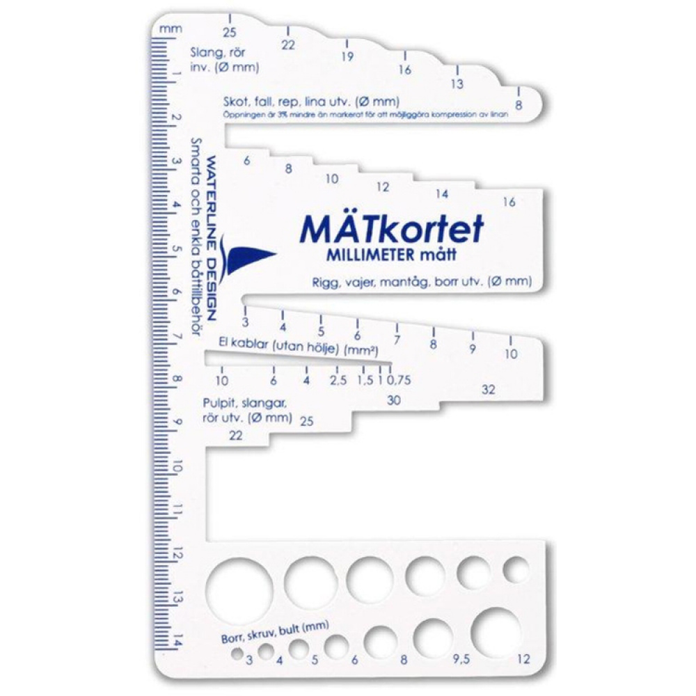 Measuring card in the group Vehicles / Boat Accessories / Boat care at SmartaSaker.se (11310)