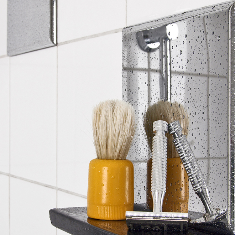 Mirror tiles Self adhesive bathroom mirror SmartaSaker