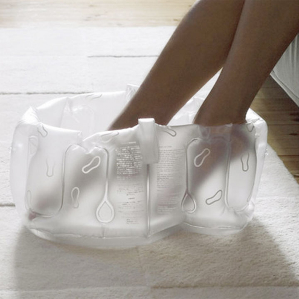 Inflatable foot bath, White
