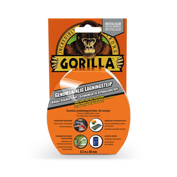 Transparent Gorilla Tape in the group Leisure / Mend, Fix & Repair / Tape and glue at SmartaSaker.se (11650-Tr)