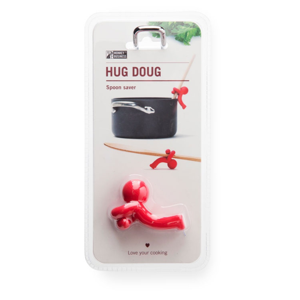 Hug Doug Spoon Saver + Spoon | Spoon Holder and Lid Lifter | Silicone Spoon  Rest | Stove Spoon Holder | Cool & Cute Kitchen Accessories | Fun Kitchen