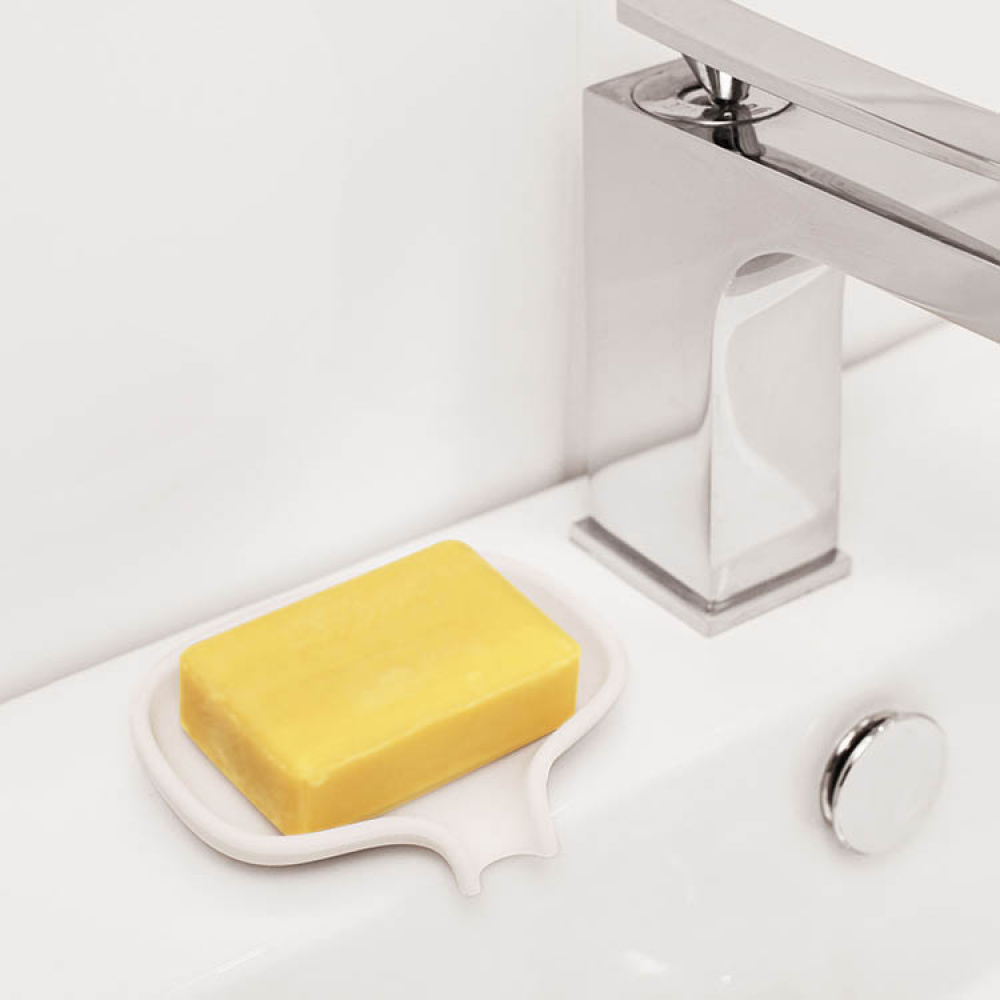 Soft Soap Dish with Drainage Spout in the group House & Home / Bathroom / Toilets and sinks at SmartaSaker.se (12209)