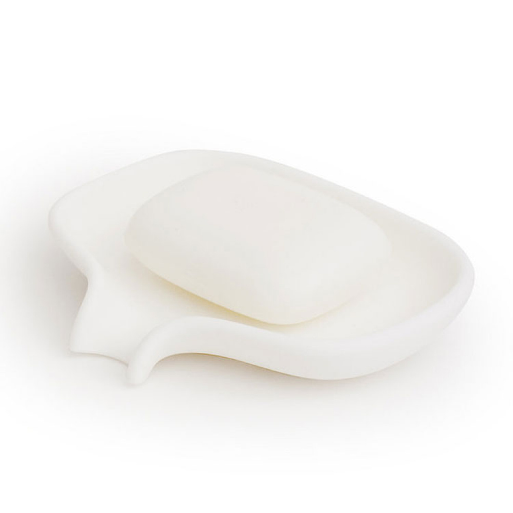 Soft Soap Dish with Drainage Spout in the group House & Home / Bathroom / Toilets and sinks at SmartaSaker.se (12209)